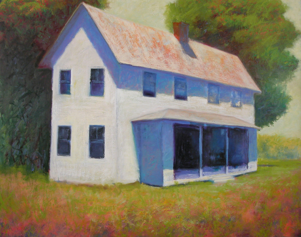 White Farmhouse 48x60